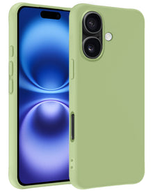 iPhone 16 Hoesje Siliconen Backcover Lichtgewicht - Groen