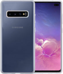 Samsung S10 Hoesje Siliconen Backcover Lichtgewicht - Transparant