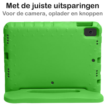 iPad 10.2 2021 Hoesje Kids Cover Bumper - Groen