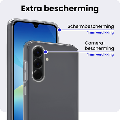 Samsung A26 Hoesje Siliconen Backcover Lichtgewicht - Transparant