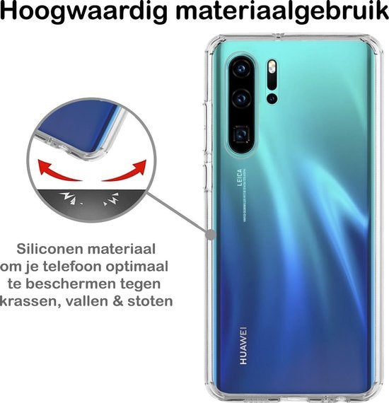 Huawei P30 Pro Hoesje Siliconen - Transparant