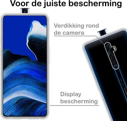 OPPO Reno 2 Hoesje Siliconen Backcover Lichtgewicht - Transparant