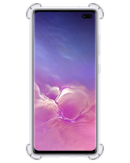 Samsung S10 Hoesje Kaarthouder Backcover Shockproof - Transparant