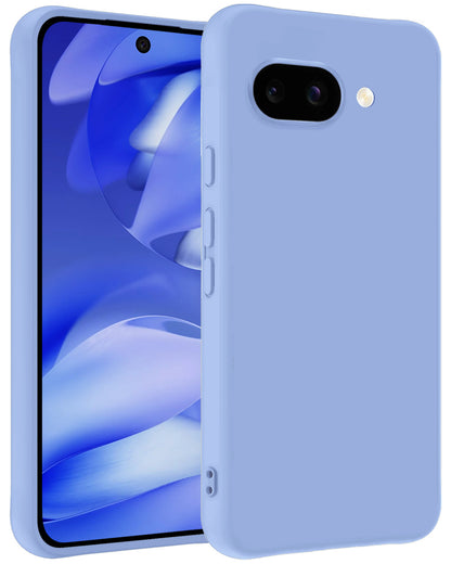 Google Pixel 9a Hoesje Siliconen Backcover Lichtgewicht - Lichtblauw