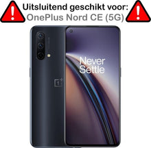 OnePlus Nord CE Hoesje Bookcase Cover met Kaarthouder - Zwart