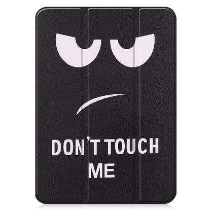 iPad 2022 / 2025 (A16 ) Trifold Bookcase Hoes met Penhouder voor Apple Pen - Don't Touch Me