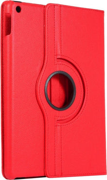 iPad 10.2 2019/2020 Trifold Bookcase Hoes 360 Graden Draaibaar - Rood