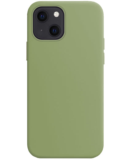 iPhone 15 Plus Hoesje Siliconen Backcover Lichtgewicht - Groen