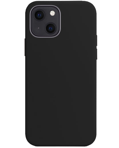 iPhone 15 Plus Hoesje Siliconen Backcover Lichtgewicht - Zwart