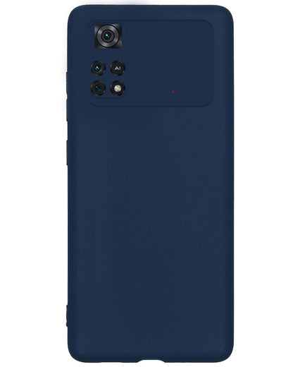 Xiaomi Poco X4 Pro 5G Hoesje Siliconen Backcover Lichtgewicht - Donkerblauw