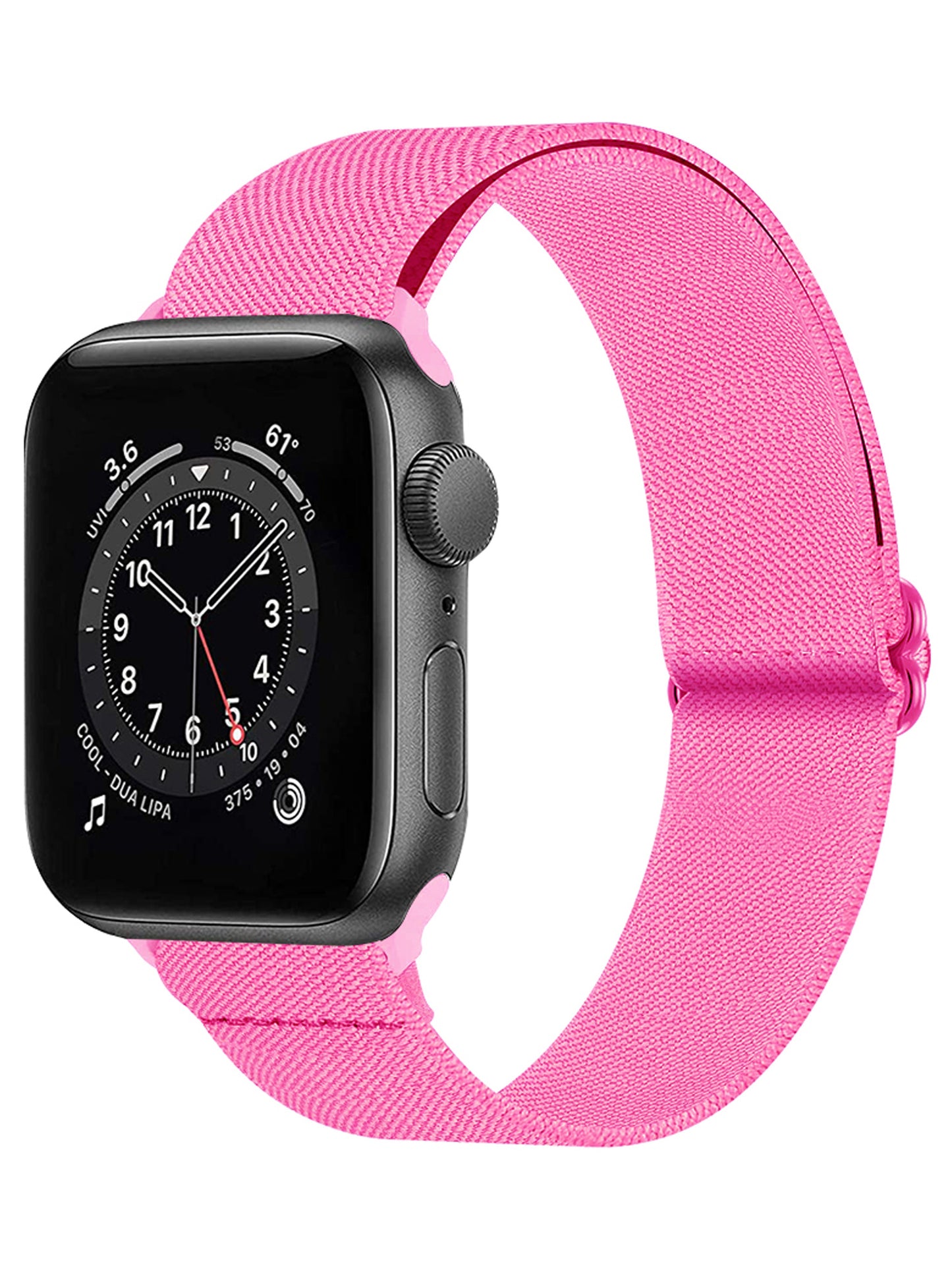 Horloge Bandje Geschikt Voor Apple Watch 1-8 / SE - 38/40/41 mm Bandje Stof - Roze