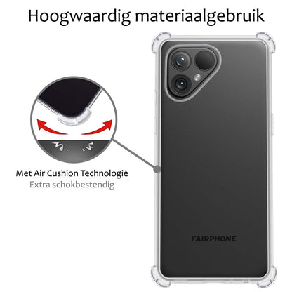 Fairphone 5 Hoesje Shockproof Backcover Siliconen - Transparant
