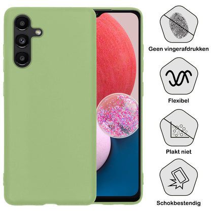 Samsung A13 5G Hoesje Siliconen Backcover Lichtgewicht - Groen
