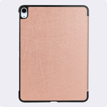 iPad Air 2024 / 2025 (11 inch) Trifold Bookcase Hoes met Penhouder voor Apple Pen - Rosé goud