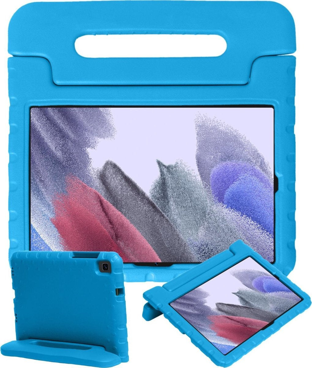 Samsung Galaxy Tab A7 Lite Hoesje Kids Cover Bumper - Blauw