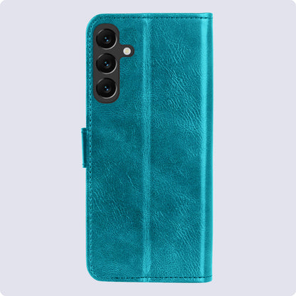 Samsung A35 Hoesje Bookcase Cover met Kaarthouder - Turquoise
