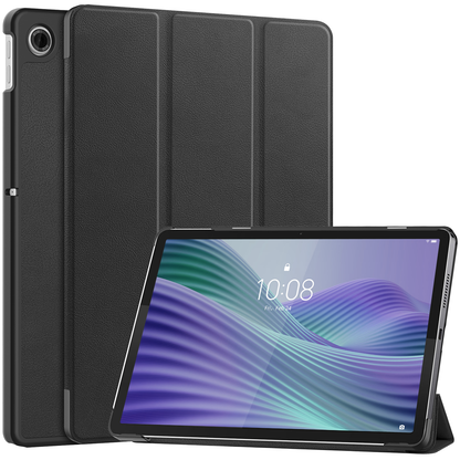 Lenovo Tab 10.1 Trifold Bookcase Hoes - Zwart
