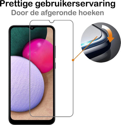 Samsung A02s Screenprotector Gehard Glas - Anti-kras