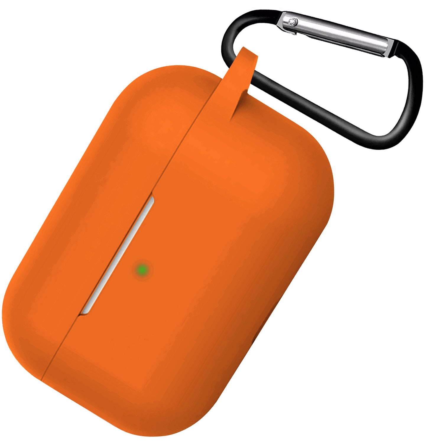 AirPods 3 Hoesje Siliconen met Clip - Oranje