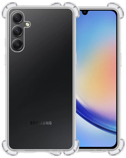 Samsung A34 Hoesje Shockproof Backcover Siliconen - Transparant