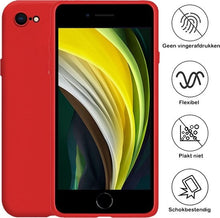 iPhone 8 Hoesje Siliconen Backcover Lichtgewicht - Rood