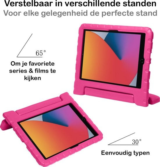 iPad 10.2 2019/2020 Hoesje Kids Cover Bumper - Roze