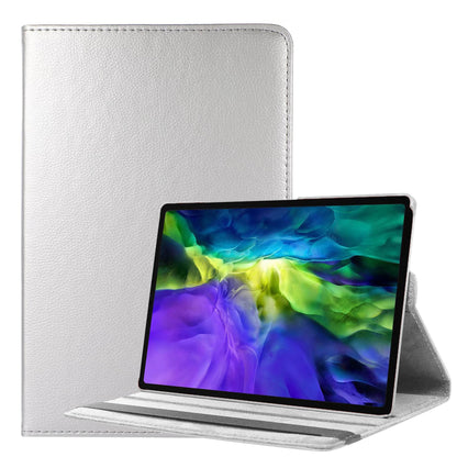 Samsung Galaxy Tab A8 Trifold Bookcase Hoes 360 Graden Draaibaar - Zilver