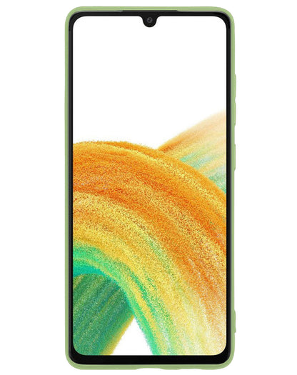 Samsung A33 Hoesje Siliconen Backcover Lichtgewicht - Groen