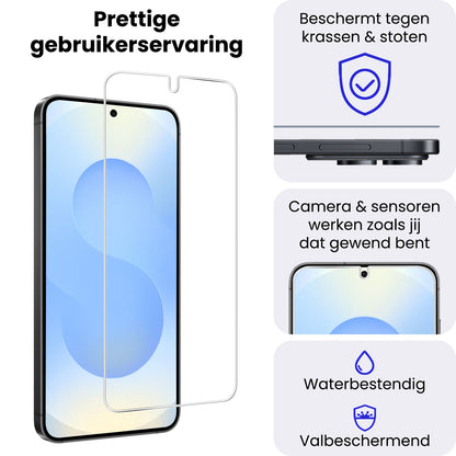Samsung S25 Edge Screenprotector Gehard Glas - Anti-kras