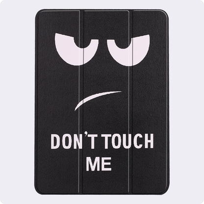 iPad Air 2024 (11 inch) Hoesje Book Case Met Apple Pencil Uitsparing - Don't Touch Me