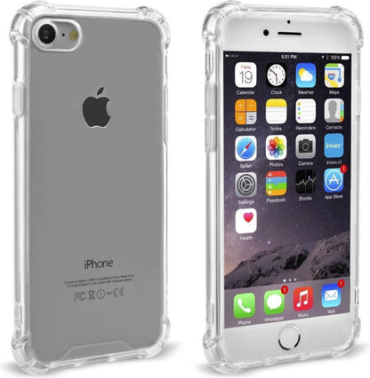iPhone 8 Hoesje Shockproof Backcover Siliconen - Transparant