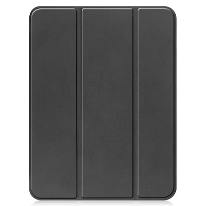iPad 2022 / 2025 (A16 ) Trifold Bookcase Hoes met Penhouder voor Apple Pen - Zwart
