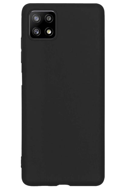Samsung A22 4G Hoesje Siliconen Backcover Lichtgewicht - Zwart