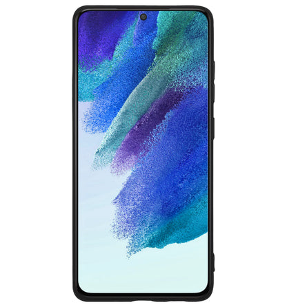 Samsung S21 FE Hoesje Siliconen - Zwart