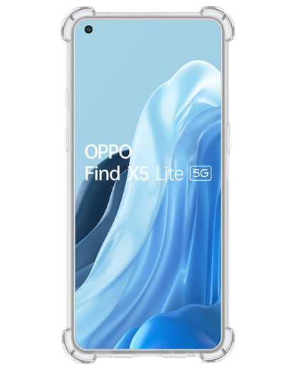 OPPO Find X5 Lite Hoesje Shock Proof Siliconen - Transparant