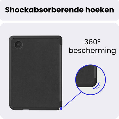 Kobo Clara 2E Trifold Bookcase Hoes - Zwart