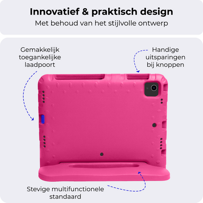 iPad Air 2024 / 2025 (11 inch) Kinderhoes Shockabsorberend Foam - Roze