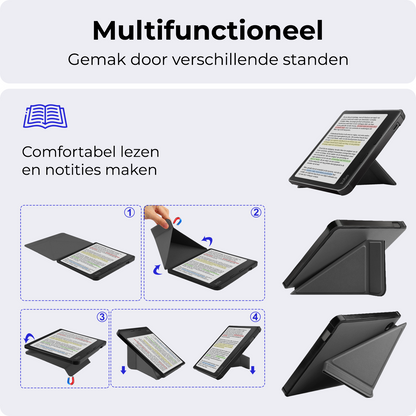 Kobo Libra Colour Trifold Bookcase Hoes - Grijs
