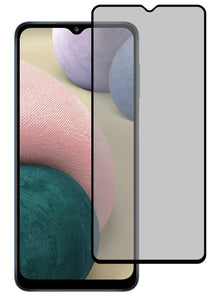 Samsung A12 Screenprotector Gehard Glas - Privacy