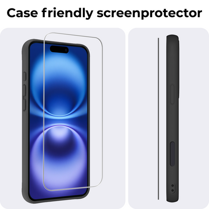 iPhone 16 Screenprotector Gehard Glas - Volledige dekking