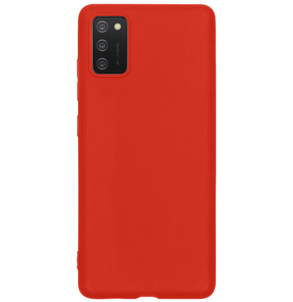 Samsung A03s Hoesje Siliconen Backcover Lichtgewicht - Rood