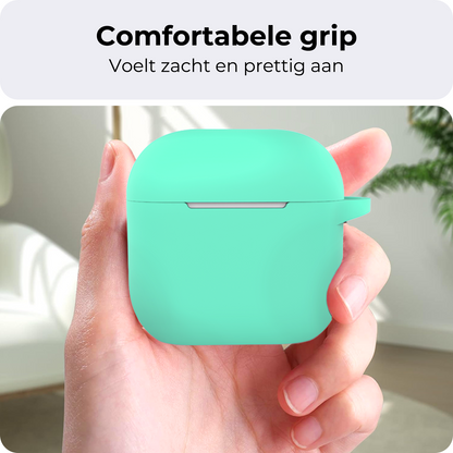 AirPods 4 Hoesje Siliconen Krasbestendig - Turquoise