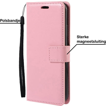 Samsung A23 Hoesje Book Case Kunstleer - Lichtroze