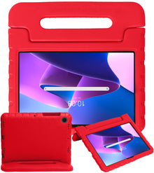 Lenovo Tab M10 Plus 3rd Gen Kinderhoes Shockabsorberend Foam - Rood