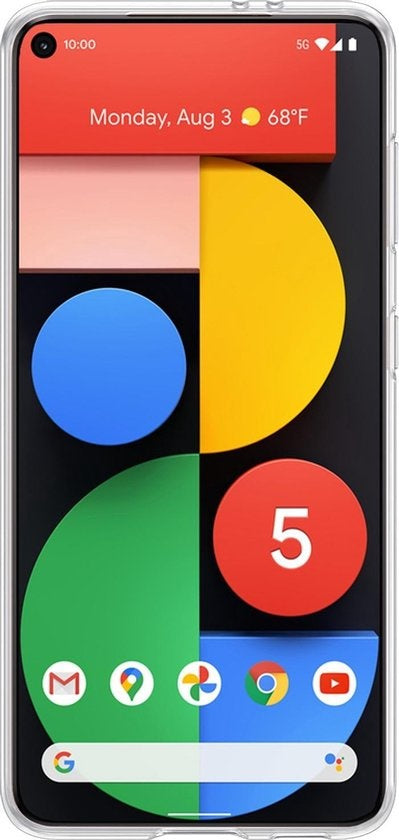 Google Pixel 5 Hoesje Siliconen - Transparant