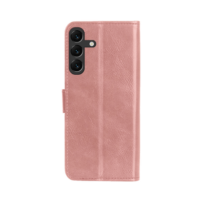 Samsung A16 Hoesje Bookcase Cover met Kaarthouder - Rosé goud