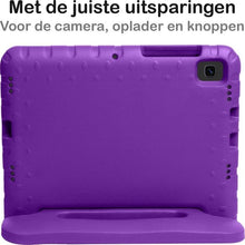Samsung Galaxy Tab S6 Lite Kinderhoes Shockabsorberend Foam - Paars