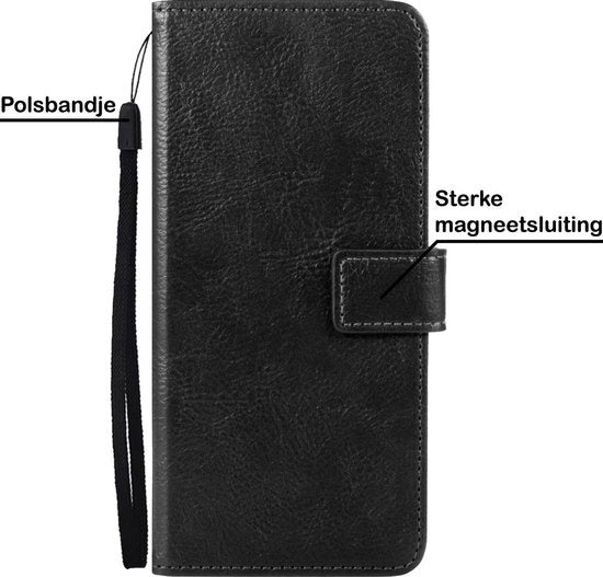 Samsung S21 Ultra Hoesje Book Case Kunstleer - Zwart