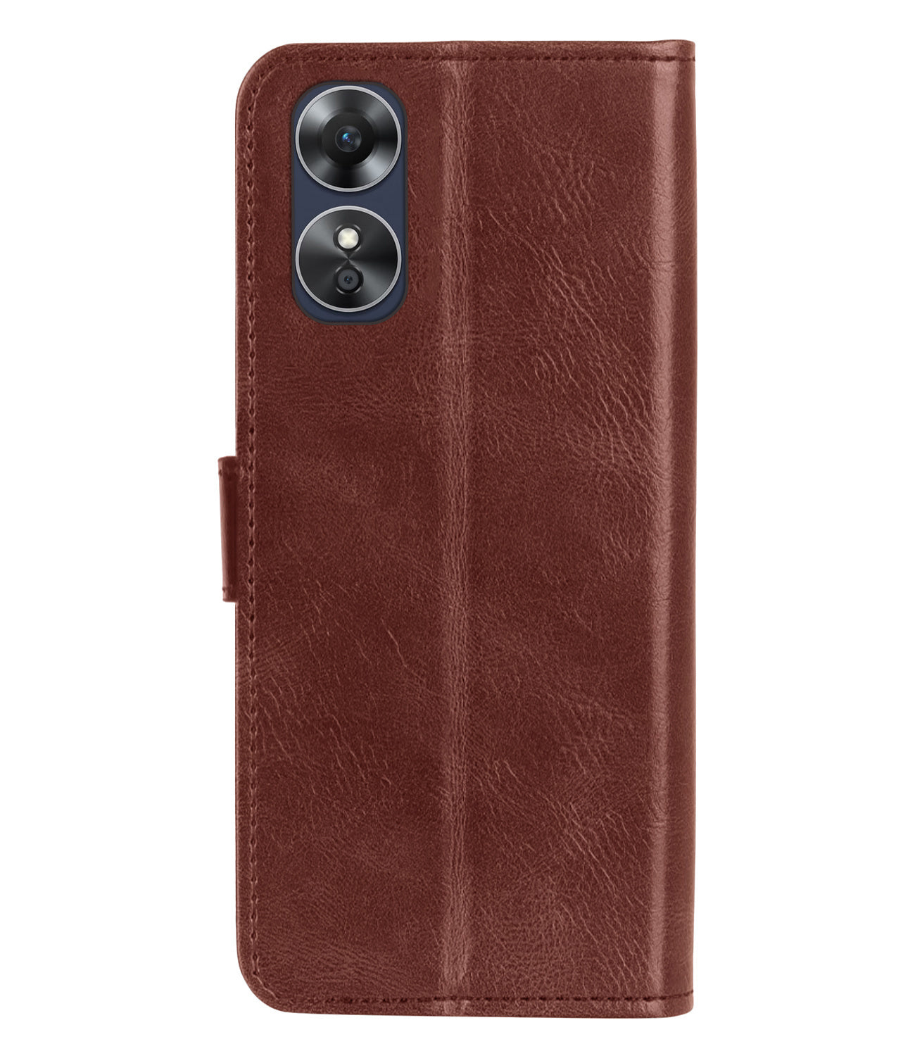 OPPO A17 Hoesje Book Case Kunstleer - Bruin