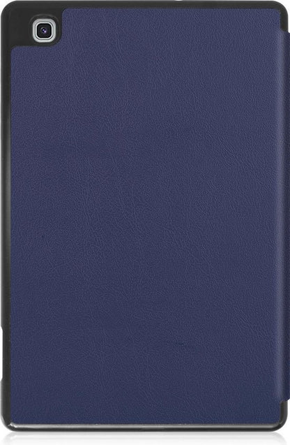 Samsung Galaxy Tab S6 Lite Trifold Bookcase Hoes met Penhouder voor S Pen - Donkerblauw